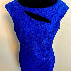 Sequin lace sheath dress